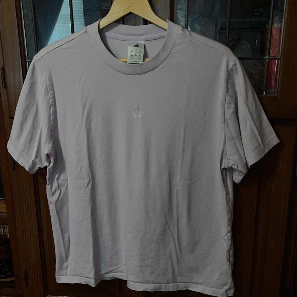 Adidas Lavender Short Sleeve Crewneck Tee Size XL - Picture 4 of 6